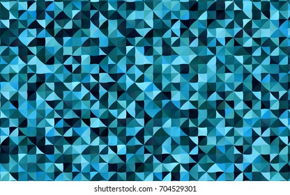 Dark BLUE vector triangle mosaic background. Creative geometric illustration in Origami style with gradient. Brand-new style for your business design.