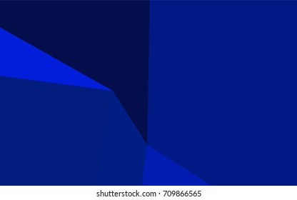 Dark BLUE vector triangle mosaic pattern. Shining illustration, which consist of triangles. The completely new template can be used for your brand book.