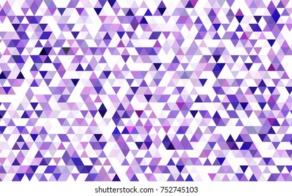 Dark BLUE vector triangle mosaic pattern. Glitter abstract illustration with an elegant design. A completely new template for your business design.