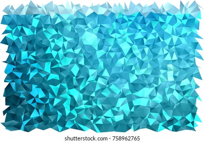 Dark BLUE vector triangle mosaic pattern. Triangular geometric sample with gradient.  The textured pattern can be used for background.