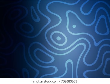 Dark BLUE vector zentangle elegant pattern. Creative illustration in blurred style with doodles. Hand painted design for web, flyer, textile.