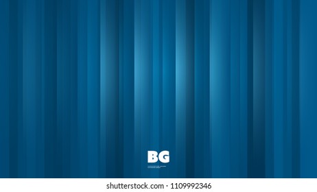 Dark Blue Wallpaper, Background, Flyer or Cover Design for Your Business with Abstract Striped and Blurred Pattern - Applicable for Reports, Presentations, Placards, Posters - Creative Vector Template