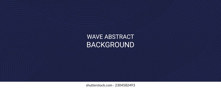 Dark blue wave abstract background with line