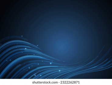 dark blue dark wave background