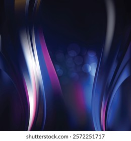 Dark Blue Wave Background Vector