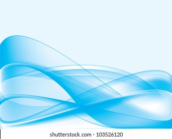 Dark blue waves on a blue background