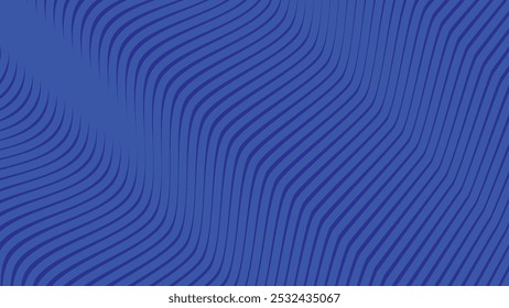 Fondo abstracto azul oscuro del patrón ondulado de la línea para el estilo del telón de fondo o de la tela