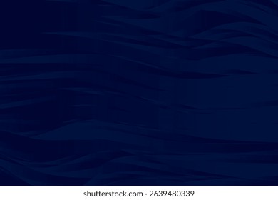 Dark blue wavy lines create an abstract ocean-like pattern in this vector illustration. The fluid design offers a sense of movement and depth, perfect for artistic projects.
