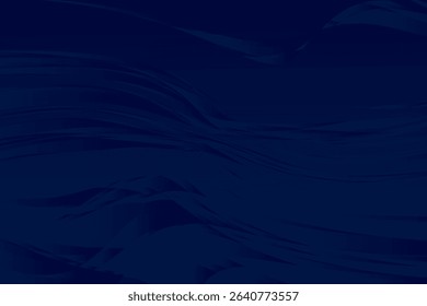 Dark blue wavy lines create an abstract ocean-like pattern in this vector illustration. The fluid design offers a sense of movement and depth, perfect for artistic projects.