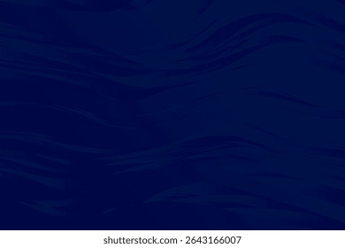 Linhas onduladas azuis escuras criam um padrão abstrato semelhante ao oceano nesta ilustração vetorial. O design fluido oferece uma sensação de movimento e profundidade, perfeito para projetos artísticos.