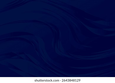 Dark blue wavy lines create an abstract ocean-like pattern in this vector illustration. The fluid design offers a sense of movement and depth, perfect for artistic projects.