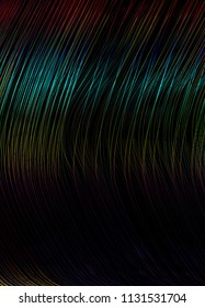 Dark blue wavy lines on black background.