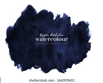 dark blue wet ink textured on white background. eps 8
