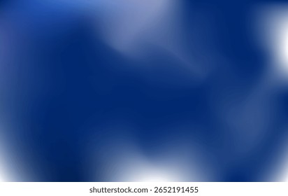 Gradiente de mezcla azul oscuro y blanco con transiciones suaves, creando un aspecto fresco, elegante y minimalista, ideal para fondos de Vector abstractos modernos.