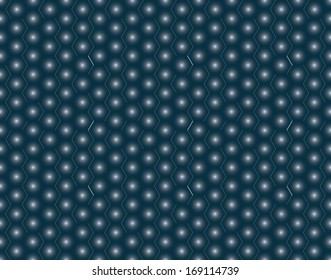 Dark blue and white seamless vector texture pattern with hexagons, great as a background, wallpaper, or fabric design