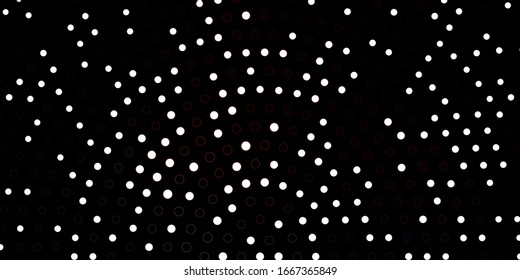 Dark Blue, white vector backdrop with dots. Modern abstract illustration with colorful circle shapes. New template for a brand book.