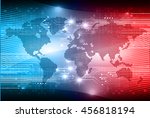 dark blue world Light Abstract Technology background for computer graphic website internet and business. circuit illustration. abstract digital. infographics. motion move blur. neon. eye