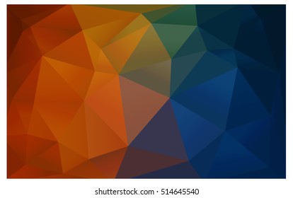 Dark Blue Yellow abstract textured polygonal background. Vector blurry triangle design. Pattern can be used for background.