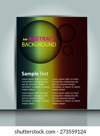 dark blue yellow brown Light Abstract Technology background computer graphic website internet and business. circuit. vector illustration. text box. Brochure. card. banner flyer magazine. Design label