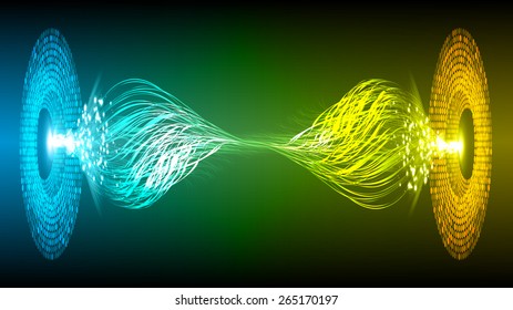 dark blue yellow color Light Abstract Technology background for computer graphic website internet and business. circuit. silver background