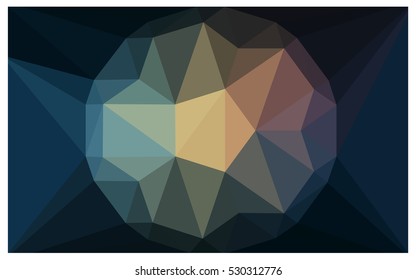 Dark Blue Yellow diamond Pattern. Geometric Gemstone sample. Repeating template with a gem in center. Jewelry gems texture for your design. Pattern can be used for background.
