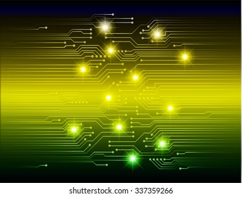 dark blue yellow green Light Abstract Technology background for computer graphic website internet and business. circuit. vector illustration. abstract. infographics. motion move blur.neon. Spark