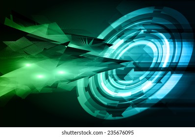Dark blue yellow Light Abstract Technology background for computer graphic website internet. 