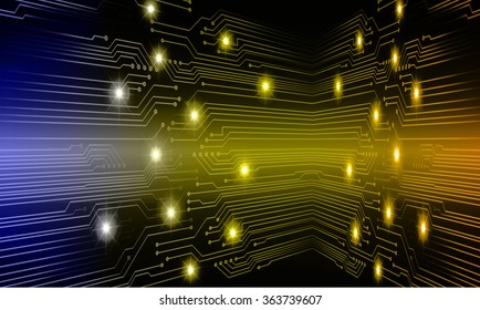 Dark blue yellow orange Light Abstract Technology background for computer graphic website internet and business. circuit. illustration. infographics. motion move blur.neon. pixel. vector