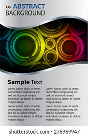 dark blue yellow pink Light Abstract Technology background computer graphic website internet and business. vector illustration. text box. Brochure. card. banner flyer magazine. Design label.