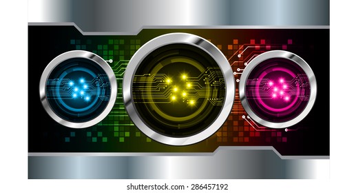 dark blue yellow pink silver color Light Abstract Technology background for computer graphic website internet and business. circuit. vector illustration. info graphics. wave. beam. ray. Spark