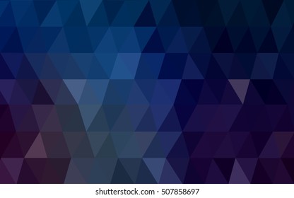 Dark blue, yellow polygonal background. Creative geometric illustration in Origami style with gradient. A new texture for your design.