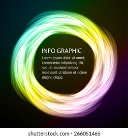 Dark blue yellow purple fire circle Light Abstract Technology background for computer graphic website internet business. text box. Brochure. card. banner. label.