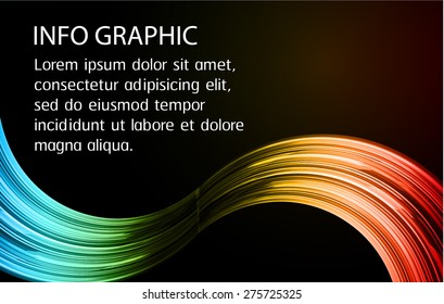 dark blue yellow red Light Abstract Technology background computer graphic website internet and business. vector illustration. text box. Brochure. card. banner flyer magazine. Design label. wave