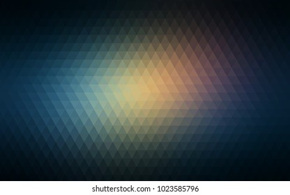 Dark Blue, Yellow vector abstract mosaic pattern. A completely new color illustration in a vague style. Brand-new style for your business design.