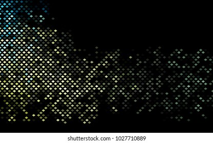 Dark Blue, Yellow vector abstract textured polygonal background. Blurry rectangular design. The pattern with repeating rectangles can be used for background.