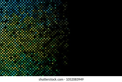 Dark Blue, Yellow vector abstract textured polygonal background. Blurry rectangular design. The pattern with repeating rectangles can be used for background.