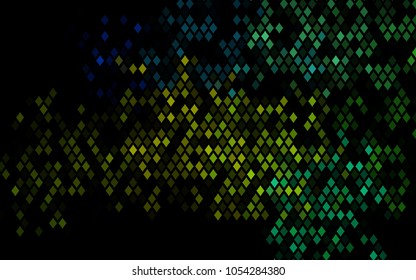 Dark Blue, Yellow vector abstract textured polygonal background. Blurry rectangular design. The pattern with repeating rectangles can be used for background.