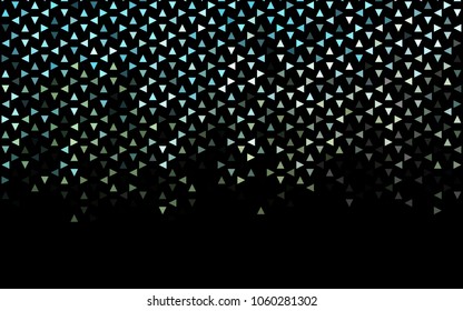 Dark Blue, Yellow vector abstract colorful background, which consist of triangles. Pattern with colored triangles on white background.