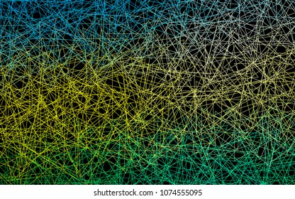 Dark Blue, Yellow vector abstract colorful background, which consist of triangles. Pattern with colored triangles on white background.