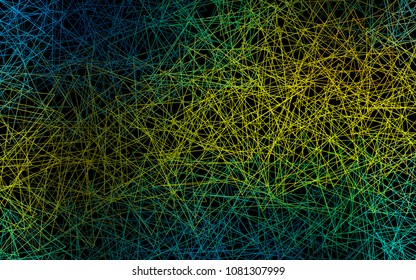 Dark Blue, Yellow vector abstract colorful background, which consist of triangles. Pattern with colored triangles on white background.