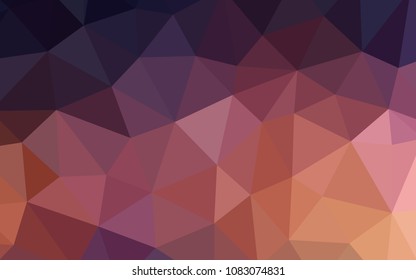 Dark Blue, Yellow vector abstract mosaic pattern. Polygonal abstract illustration with gradient. New template for your brand book.