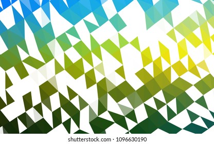 Dark Blue, Yellow vector abstract mosaic background. A completely new color illustration in a vague style. The polygonal design can be used for your web site.