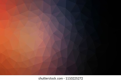 Dark Blue, Yellow vector abstract mosaic pattern. Polygonal abstract illustration with gradient. A completely new design for your leaflet.