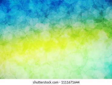 Dark Blue, Yellow vector abstract mosaic pattern. Creative geometric illustration in Origami style with gradient. Brand new design for your business.