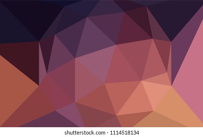 Dark Blue, Yellow vector abstract polygonal background. A sample with polygonal shapes. Triangular pattern for your design.