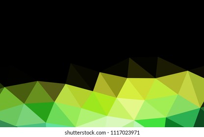 Dark Blue, Yellow vector abstract mosaic abstract mosaic. Modern geometrical abstract illustration with gradient. The template can be used as a background for cell phones.