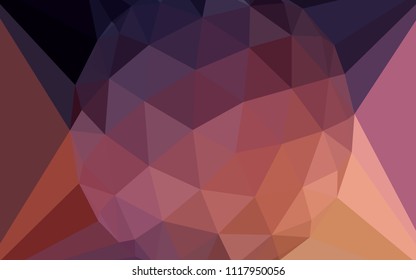 Dark Blue, Yellow vector abstract mosaic background with a diamond. Elegant polygonal illustration with gradient. Pattern for a brand book's backdrop.
