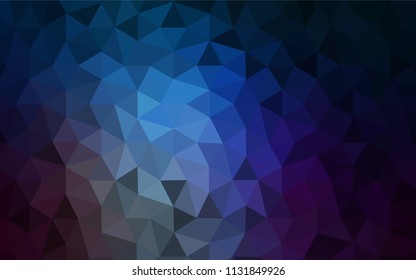 Dark Blue, Yellow vector abstract polygonal pattern. A sample with polygonal shapes. New template for your brand book.