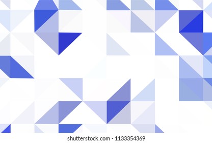 Dark Blue, Yellow vector abstract mosaic pattern. Geometric illustration in Origami style with gradient.  A completely new design for your leaflet.