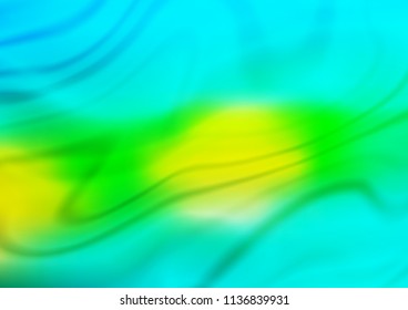 Dark Blue, Yellow vector abstract wave background. A vague abstract illustration with gradient. A completely new template for your business design.